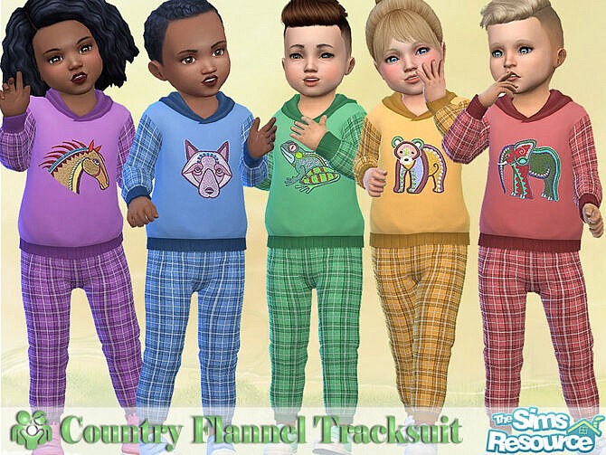 Country Flannel Tracksuit by Pelineldis at TSR