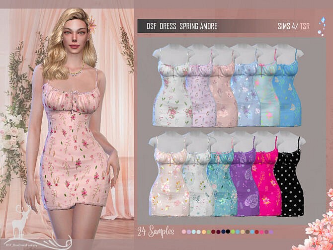 DSF DRESS SPRING AMORE by DanSimsFantasy at TSR