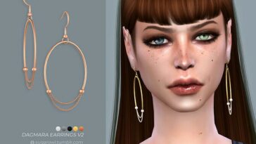 Dagmara earrings v2 by sugar owl at TSR