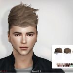 Dante Hair 143 by TsminhSims at TSR