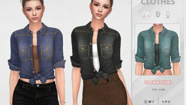 Denim Shirt 01 F by ReMaron at TSR