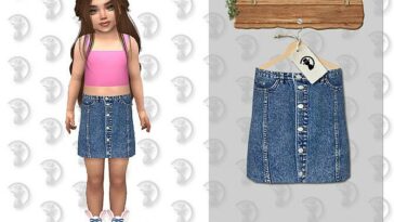 Denim Skirt C380 by turksimmer at TSR