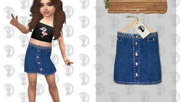 Denim Skirt C382 by turksimmer at TSR