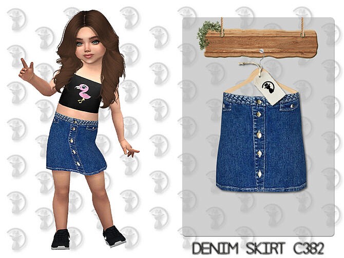 Denim Skirt C382 by turksimmer at TSR