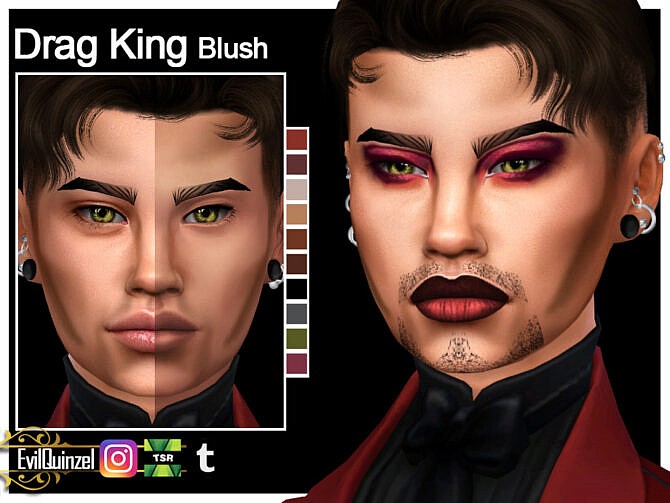 Drag King Blush by EvilQuinzel at TSR