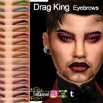 Drag King Eyebrows by EvilQuinzel at TSR