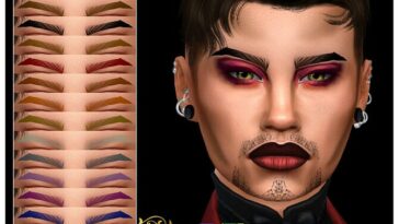 Drag King Eyebrows by EvilQuinzel at TSR