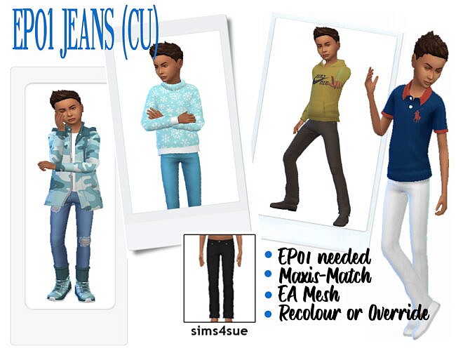 EP01 JEANS (CU) at Sims4Sue