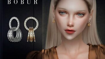 Earrings 44 by Bobur3 at TSR