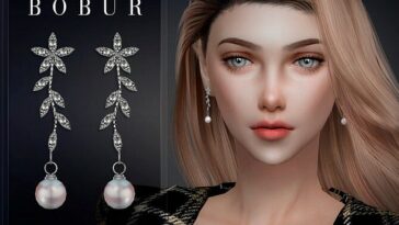 Earrings 45 by Bobur3 at TSR