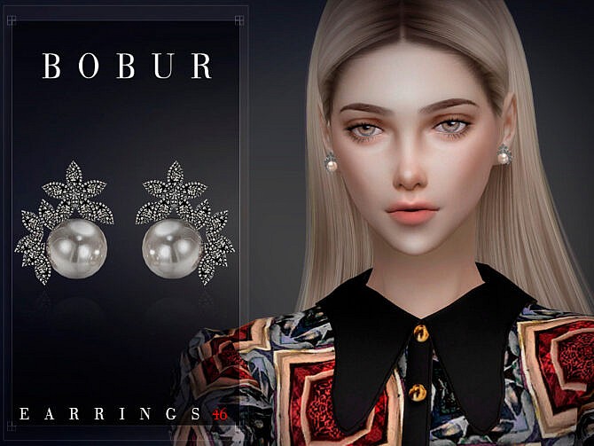 Earrings 46 by Bobur3 at TSR
