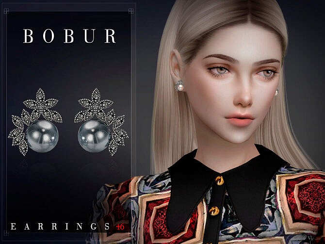 Earrings 46 by Bobur3 at TSR
