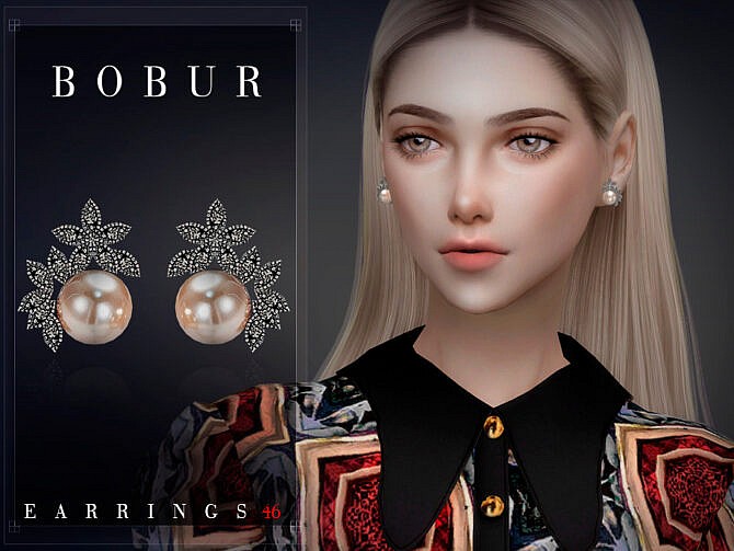 Earrings 46 by Bobur3 at TSR