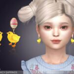 Easter Chicks Earrings For Kids by feyona at TSR