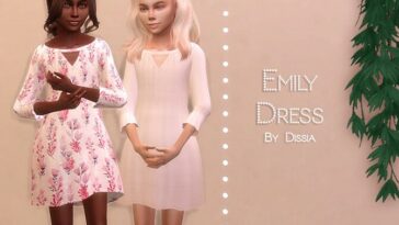 Emily Dress Kids by Dissia at TSR