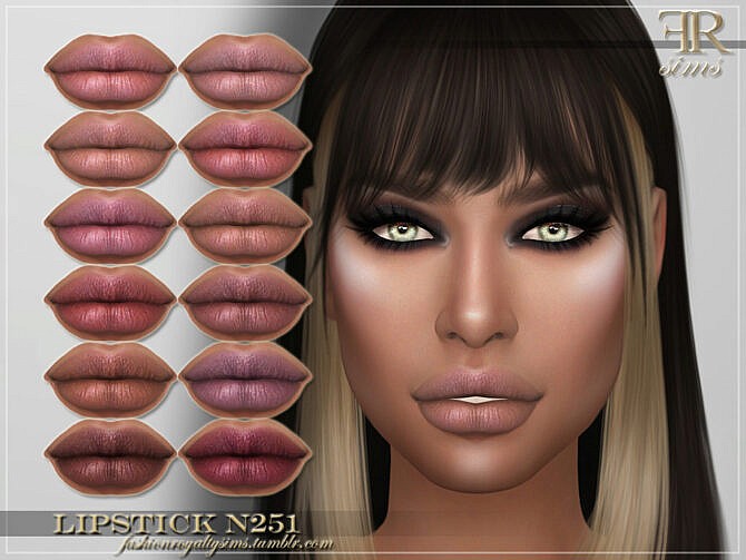 FRS Lipstick N251 by FashionRoyaltySims at TSR