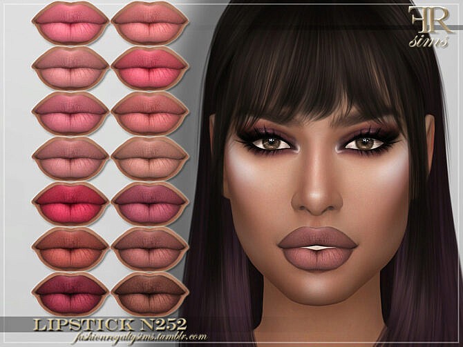 FRS Lipstick N252 by FashionRoyaltySims at TSR