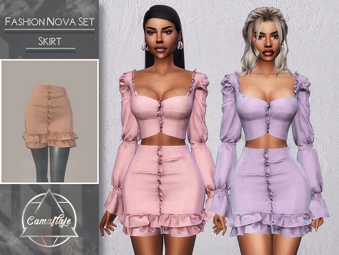 Fashion Nova Set (Skirt) by CAMUFLAJE at TSR