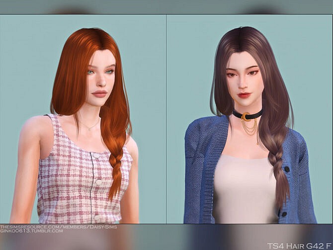 Female Hair G42 by DaisySims at TSR