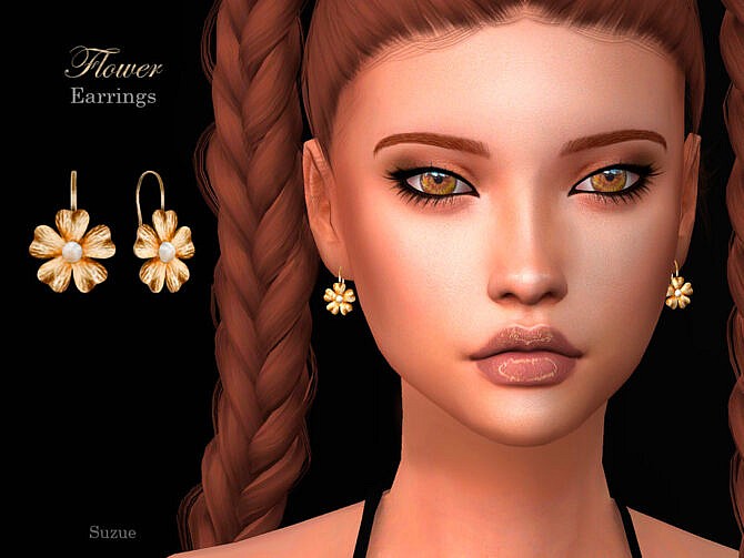 Flower Earrings by Suzue at TSR