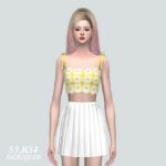 Flower Lace Crop Top A 7 at Marigold