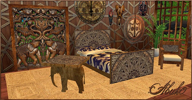 Gajah Living at Abuk0 Sims4