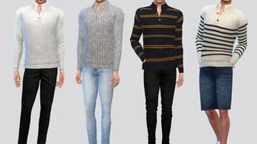 George High-Collar Sweater by McLayneSims at TSR