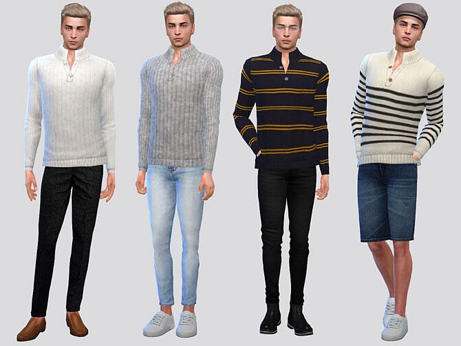 George High-Collar Sweater by McLayneSims at TSR