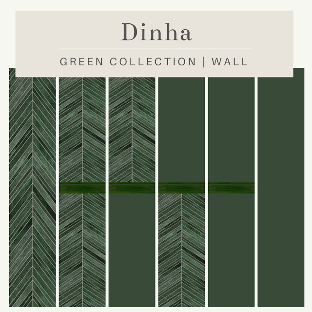 Green Collection Wall & Floor at Dinha Gamer