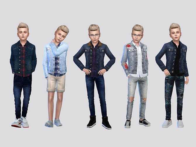 Harper Denim Jacket Boys by McLayneSims at TSR