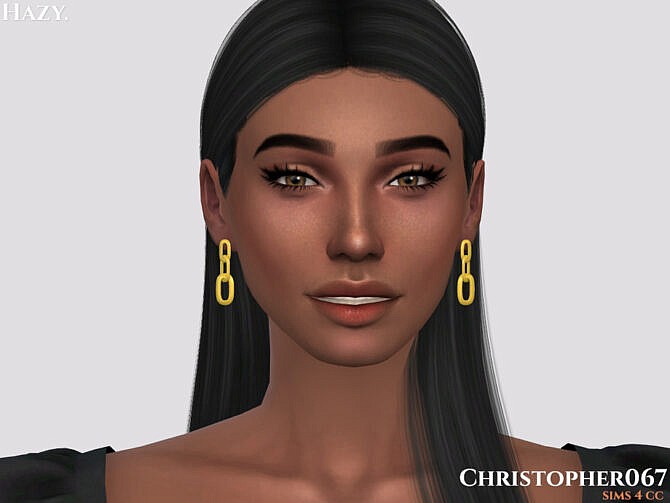 Hazy Earrings by Christopher067 at TSR
