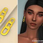 Hazy Earrings by Christopher067 at TSR