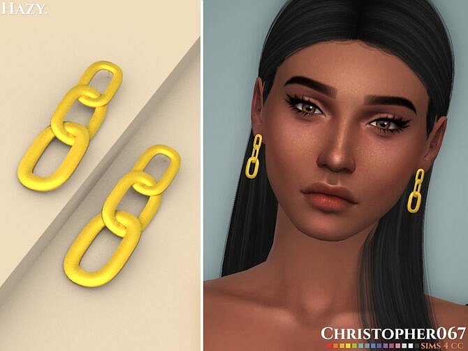 Hazy Earrings by Christopher067 at TSR