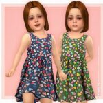 Heart Print Dress by lillka at TSR