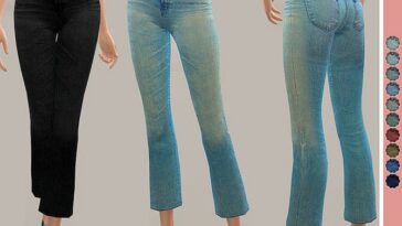 High Waist Crop Bootcut Jeans by ekinege at TSR