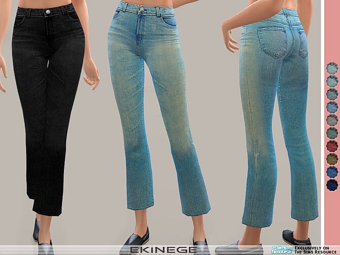 High Waist Crop Bootcut Jeans by ekinege at TSR