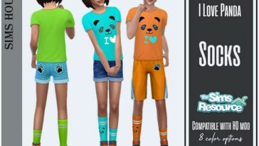 I love panda Socks by Sims House at TSR