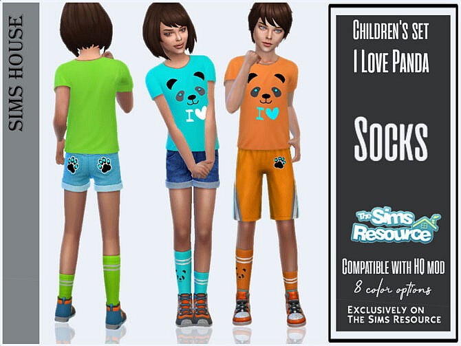 I love panda Socks by Sims House at TSR