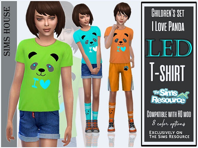 I love panda T-shirt by Sims House at TSR