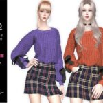 JUKO Bow Sweater by Helsoseira at TSR