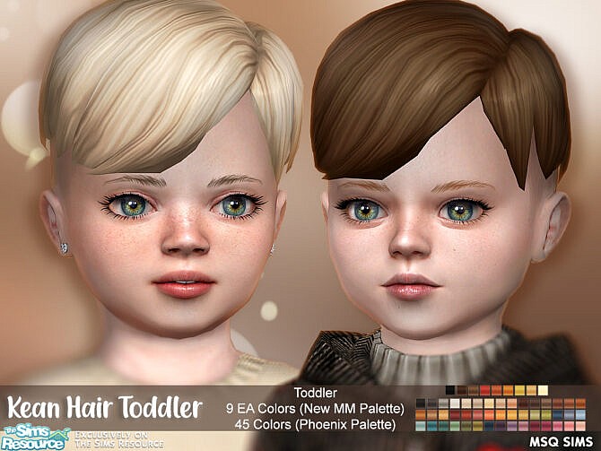 Kean Hair Toddler at MSQ Sims