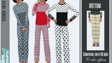 Kids pajama pants by Sims House at TSR