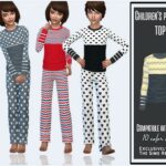 Kids pajama top by Sims House at TSR