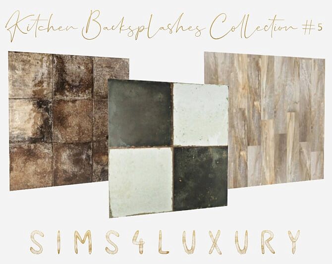 Kitchen Backsplashes Collection #5 at Sims4 Luxury