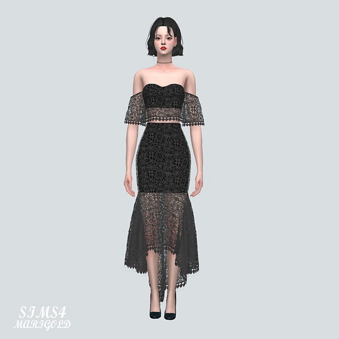 Lace Mermaid 2-Piece Outfit at Marigold
