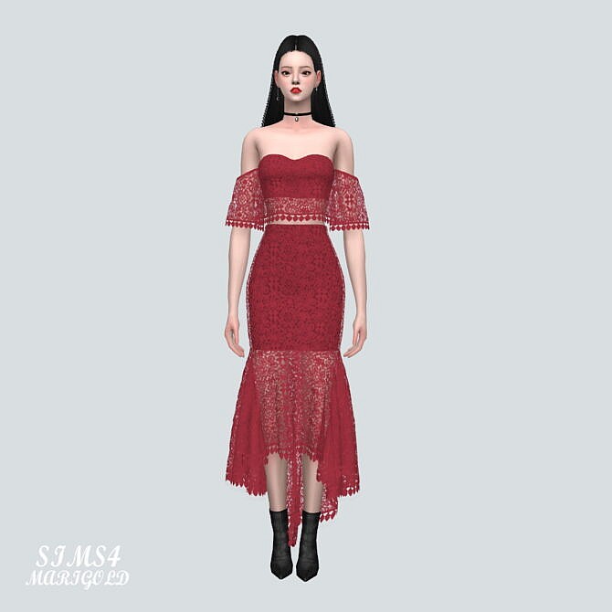 Lace Mermaid 2-Piece Outfit at Marigold
