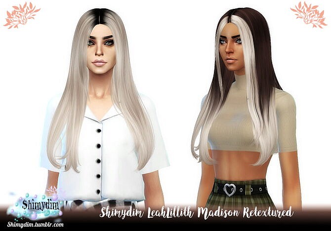 LeahLillith Madison Hair Retexture at Shimydim Sims