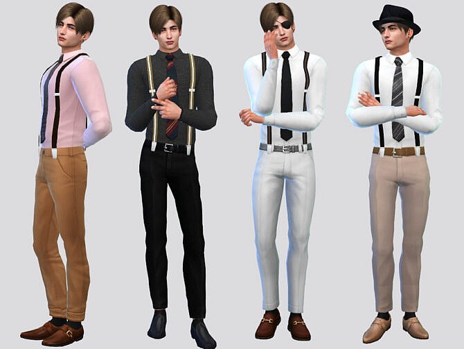 Leone Suspender Shirt by McLayneSims at TSR
