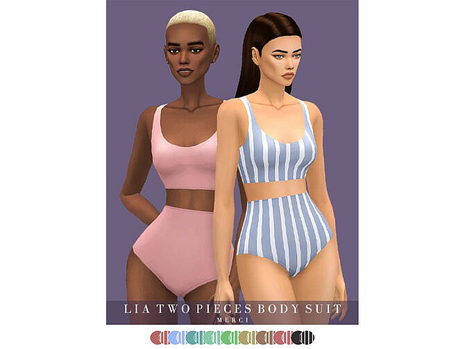 Lia Two Pieces Body Suit by Merci at TSR