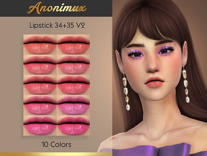 Lipstick 34+35 V2 by Anonimux Simmer at TSR